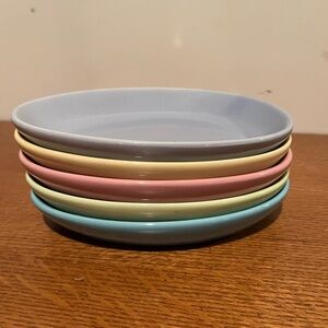 Nantucket Home Pastel Ceramic Appetizers Plates Easter Spring